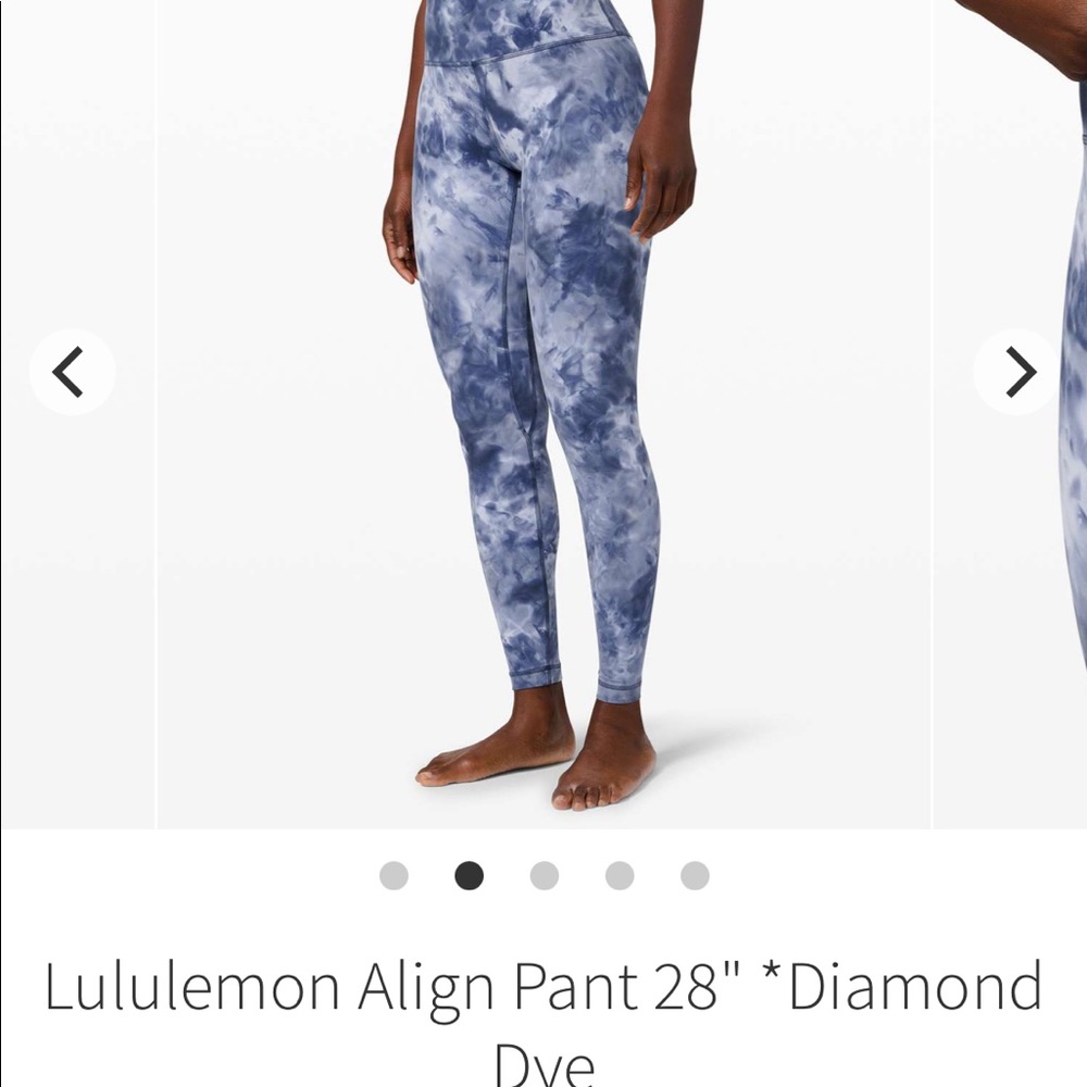 Lululemon Align Diamond Dye Blue size 4 28”